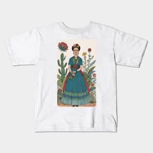 Frida's Vision: Artistic Illustration Kids T-Shirt